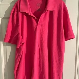 St. John's Bay Pink Polo Shirt Casual Comfort